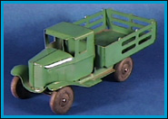 Small Green Stake Truck