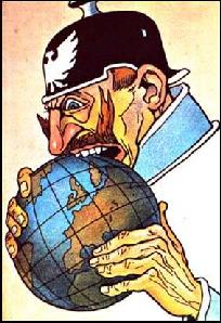 Kaiser Bill devouring the world